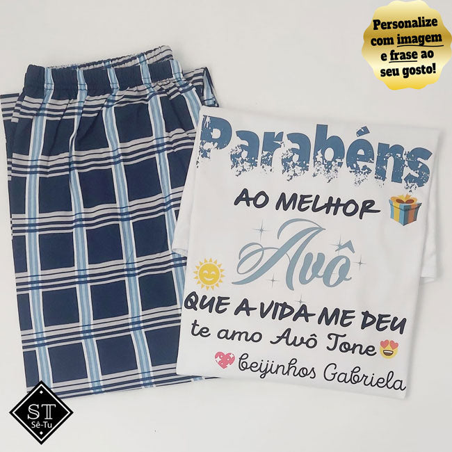 Pijama Melhor Avô que a Vida me deu
